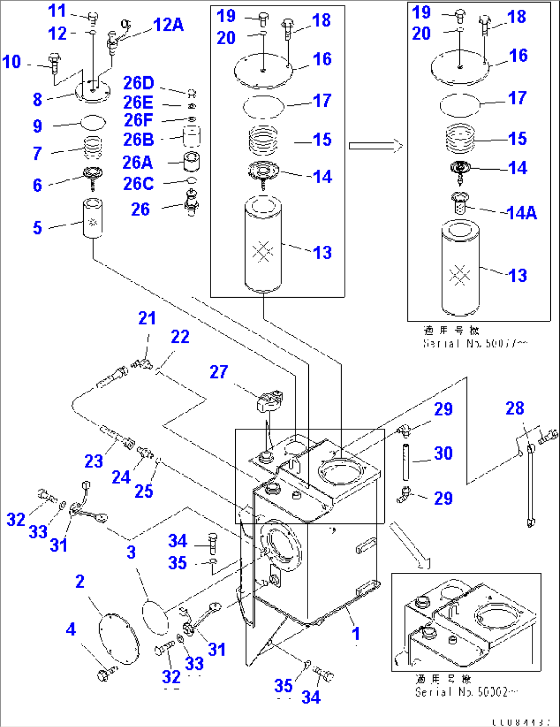 BRAKE PIPING (BRAKE OIL TANK AND RERATED PARTS)(#50001-50087)