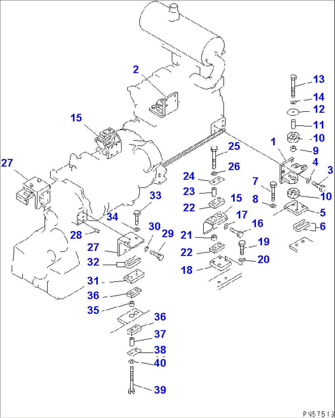 ENGINE AND TRANSMISSION MOUNTING PARTS
