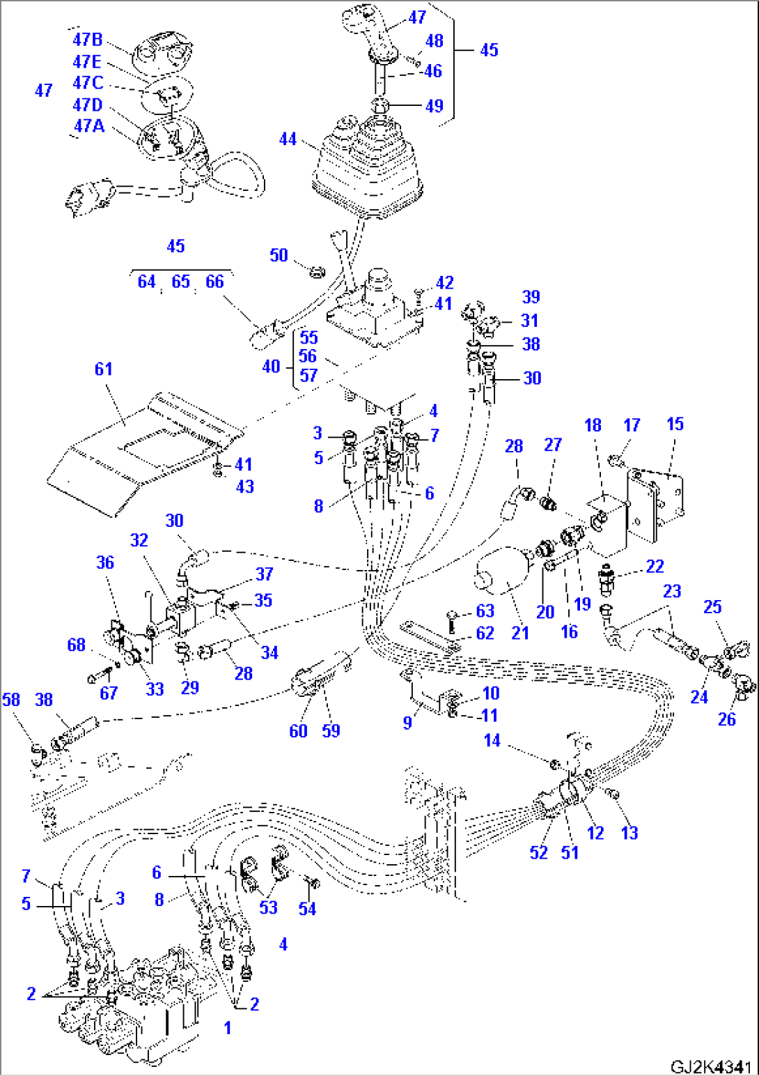 PIPINGS FOR REMOTE CONTROL VALVE