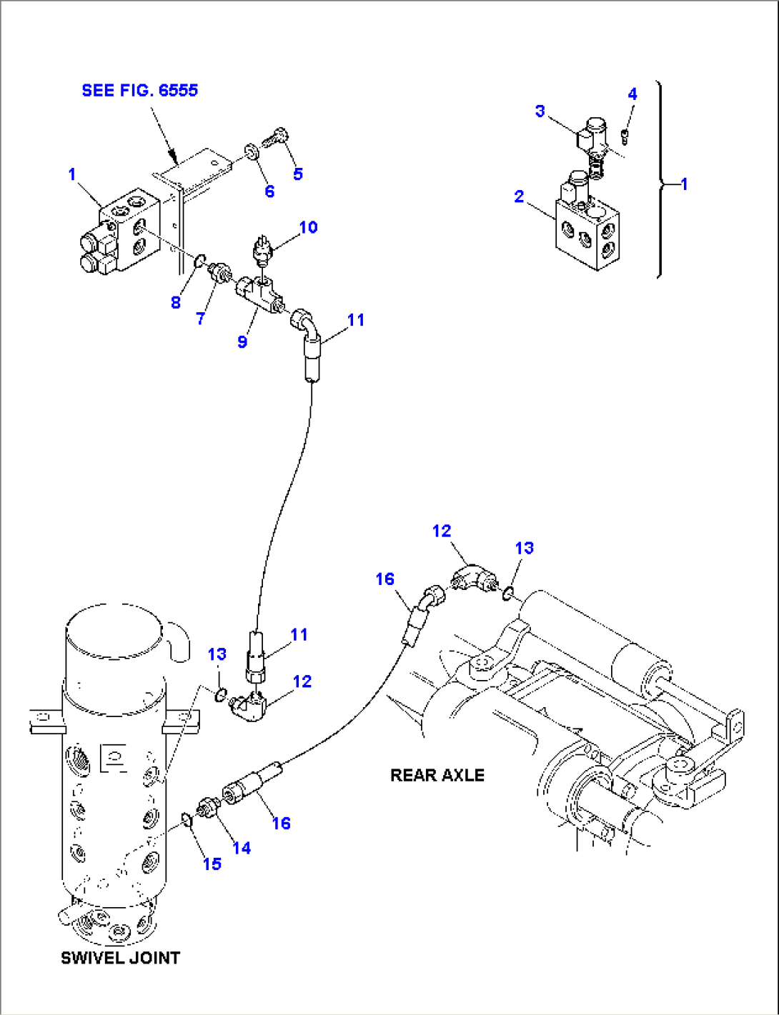 HYDRAULIC PIPING (PARKING BRAKE LINE)