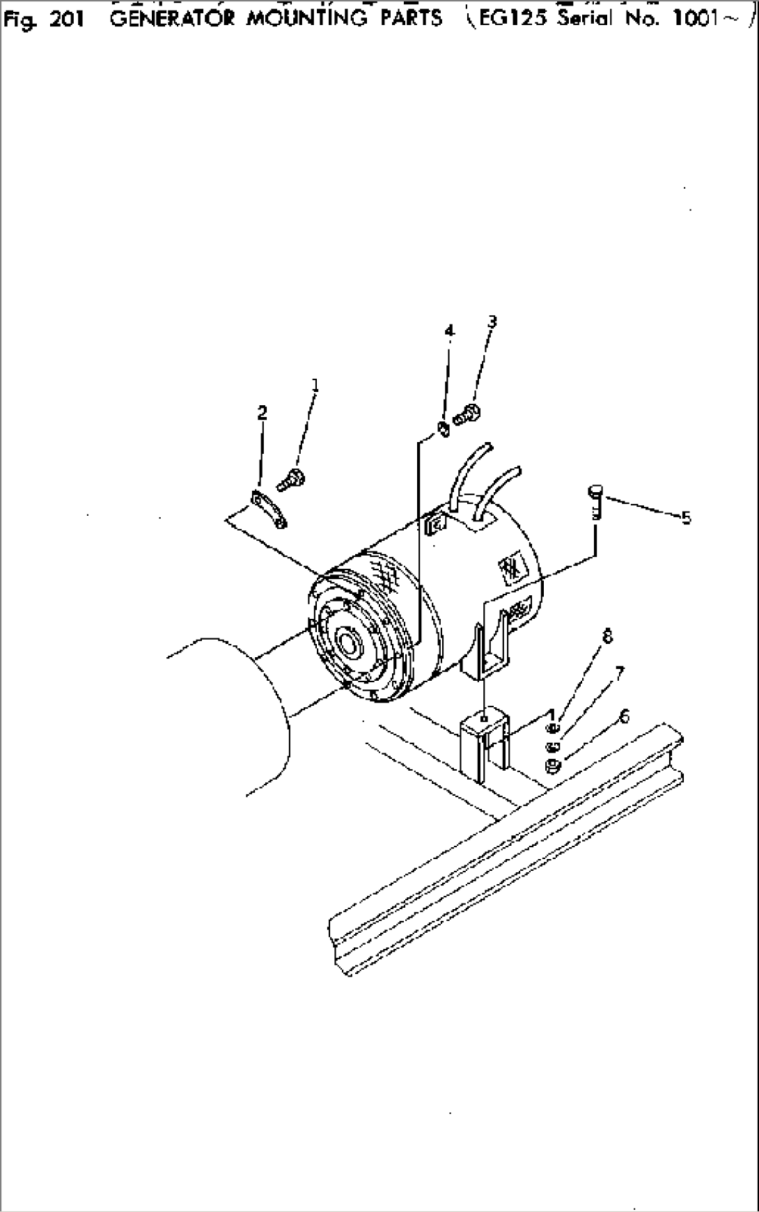 GENERATOR MOUNTING PARTS