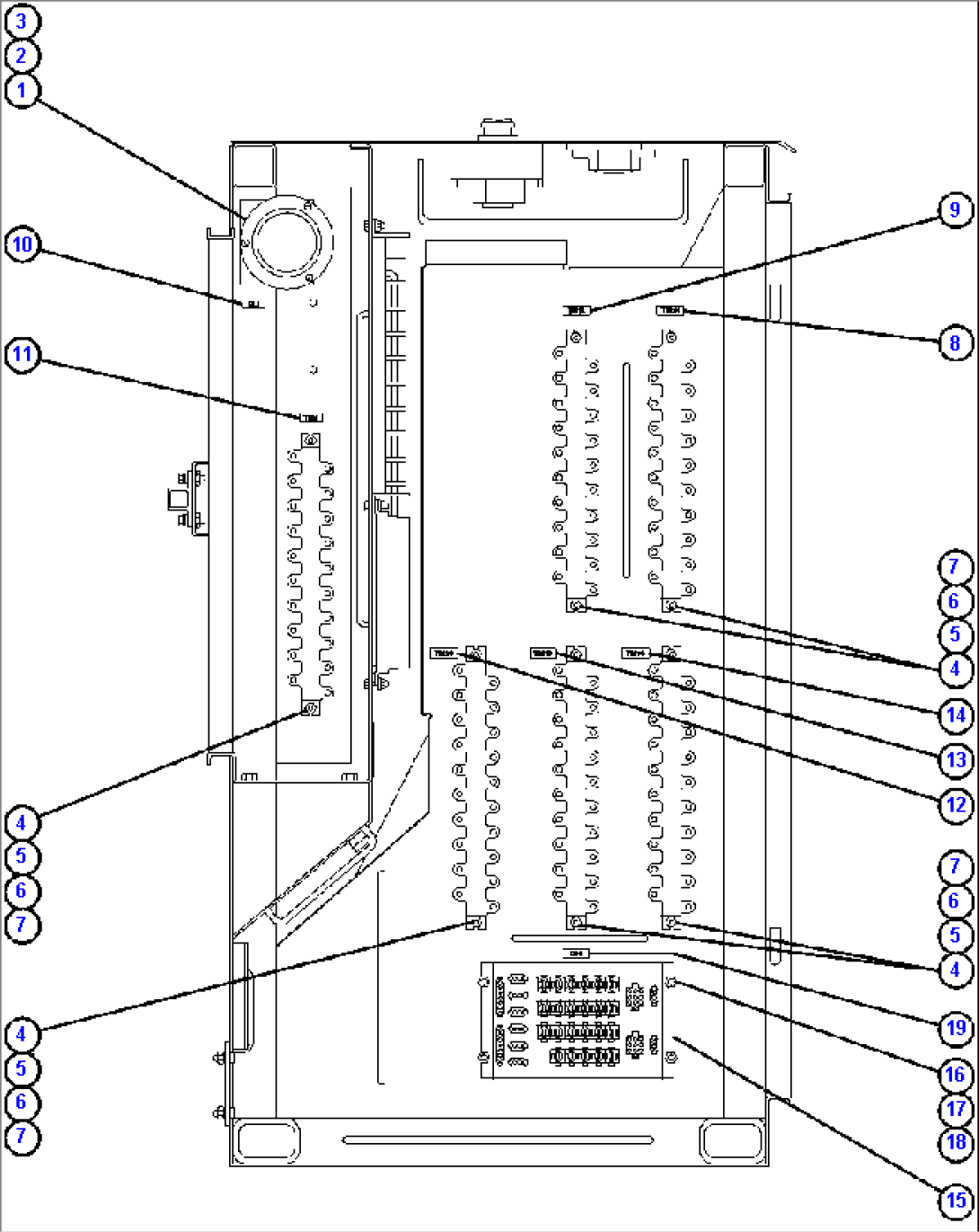 CONTROL CABINET RIGHT DOOR (RIGHT SIDE WALL)