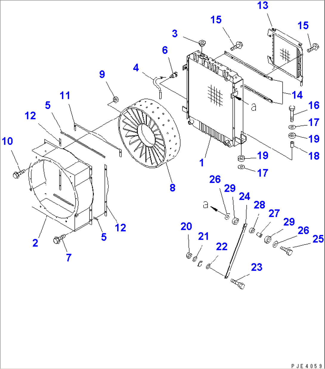 RADIATOR (RADIATOR AND MOUNTING PARTS)(#10001-12000)