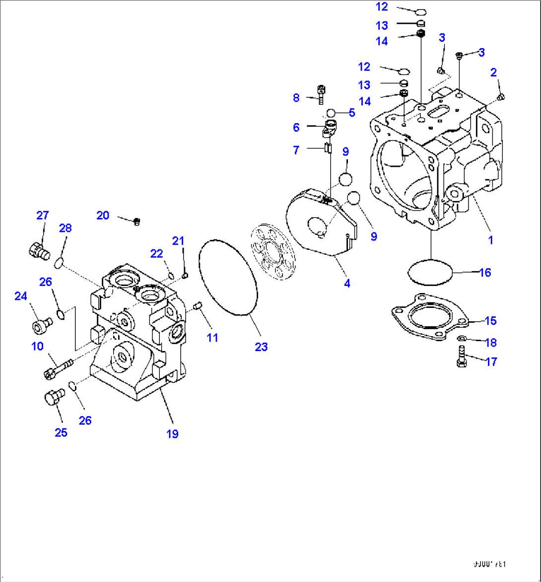 Power Train Hydraulic Oil Piping, Fan Pump (1/9) (#20003-20178)
