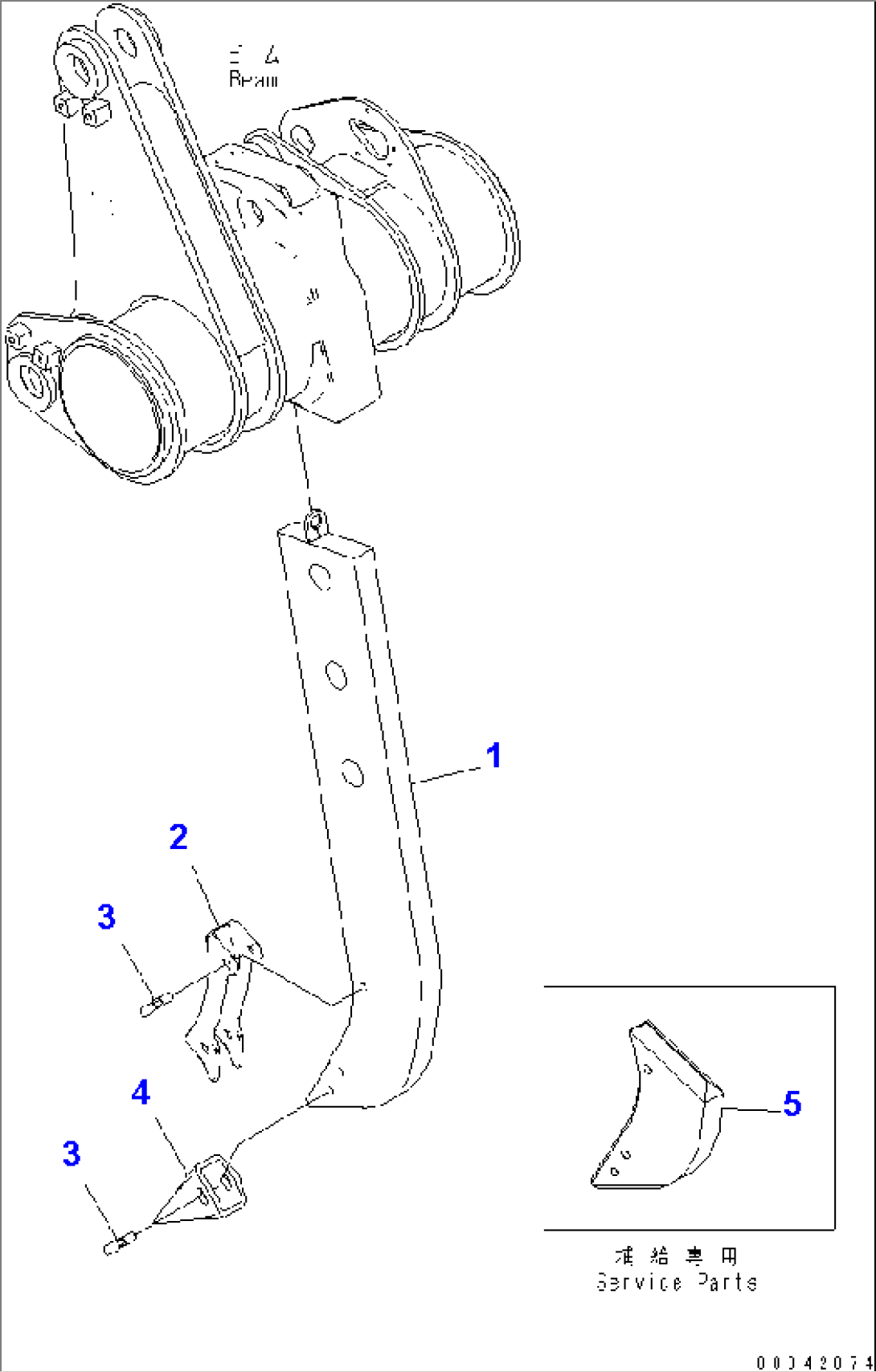 RIPPER SHANK AND POINT (FOR GIANT RIPPER)(#80001-)