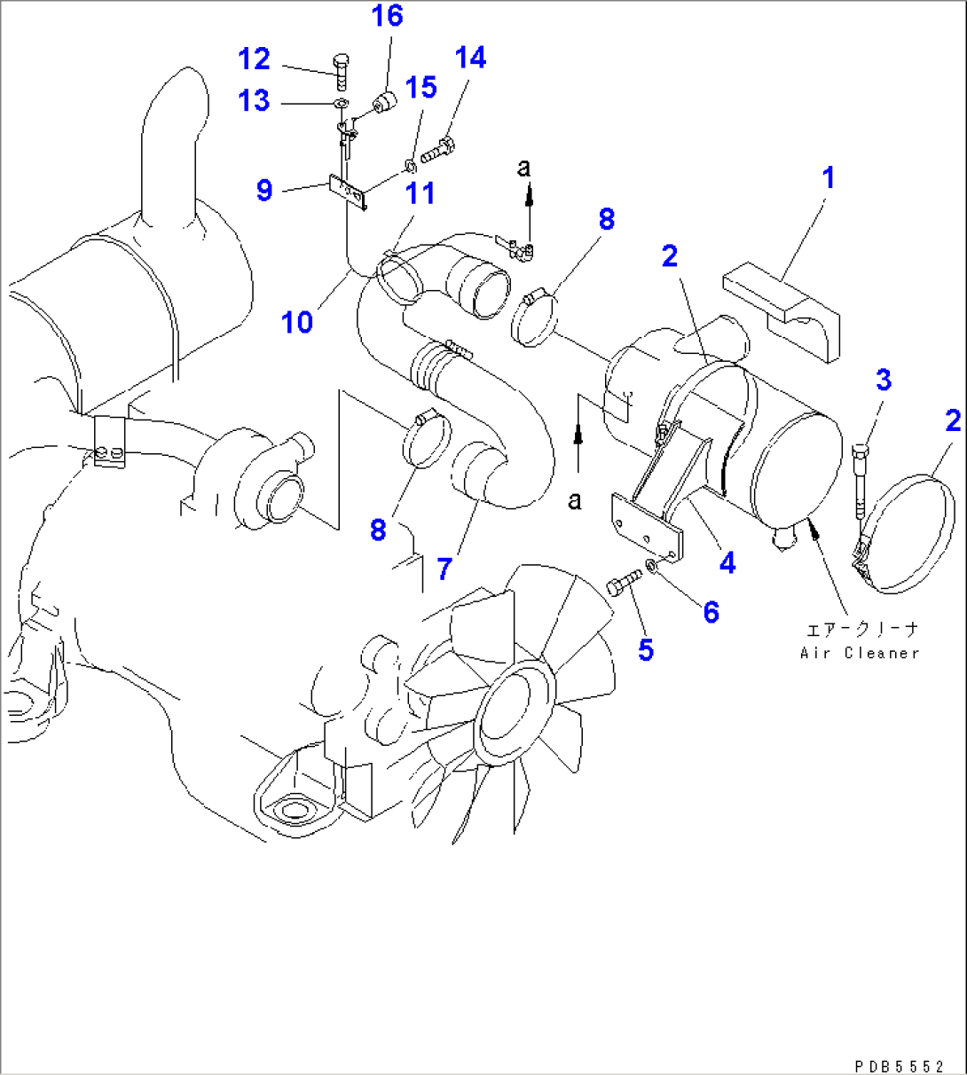 AIR CLEANER CONNECTION (FOR DOUBLE ELEMENT)(#10022-10573)