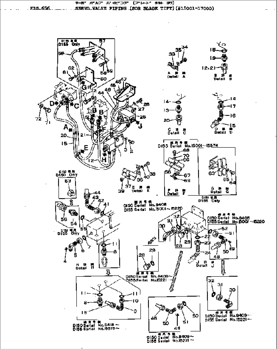 SERVO VALVE PIPING (FOR BLADE TIFT)(#15001-17000)