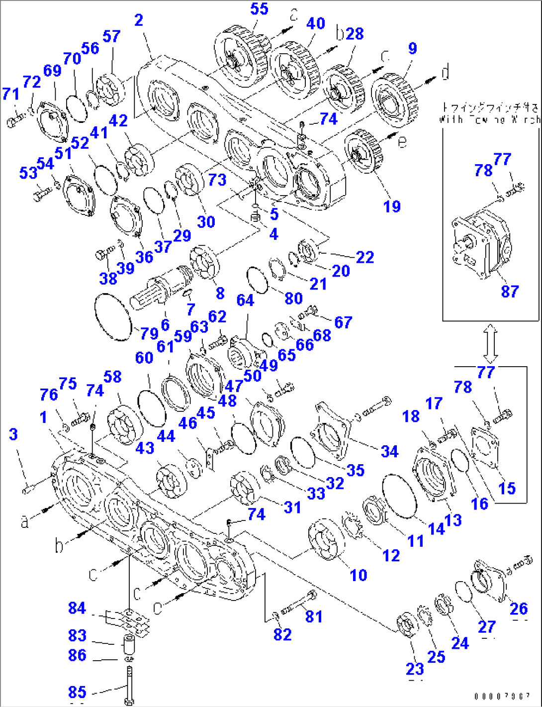 POWER TAKE OFF (2/2) (FOR 140 ENGINE)(#31593-)
