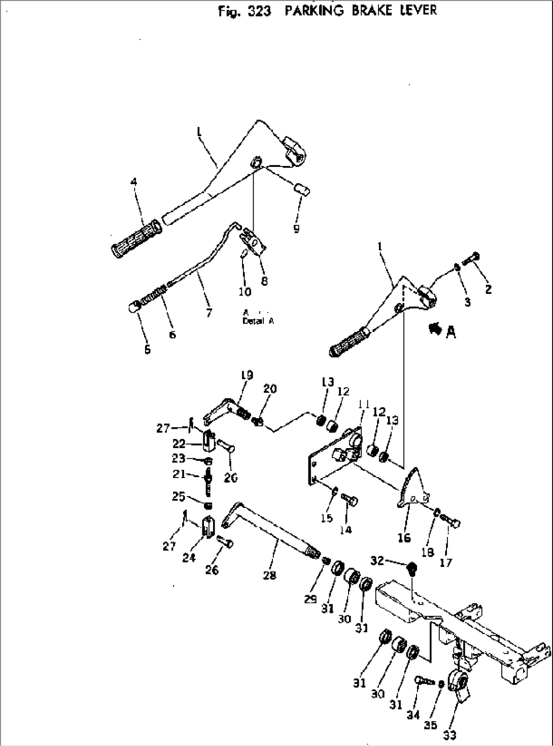 PARKING BRAKE LEVER