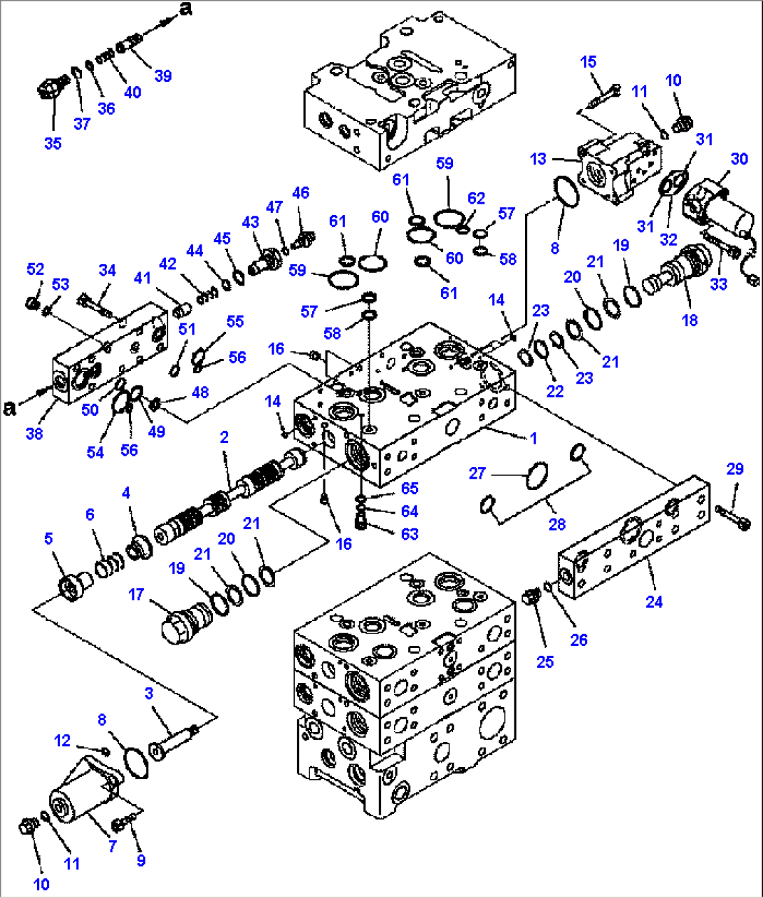H0120-07A0 CONTROL VALVE 2-SPOOL VALVE (7/8)