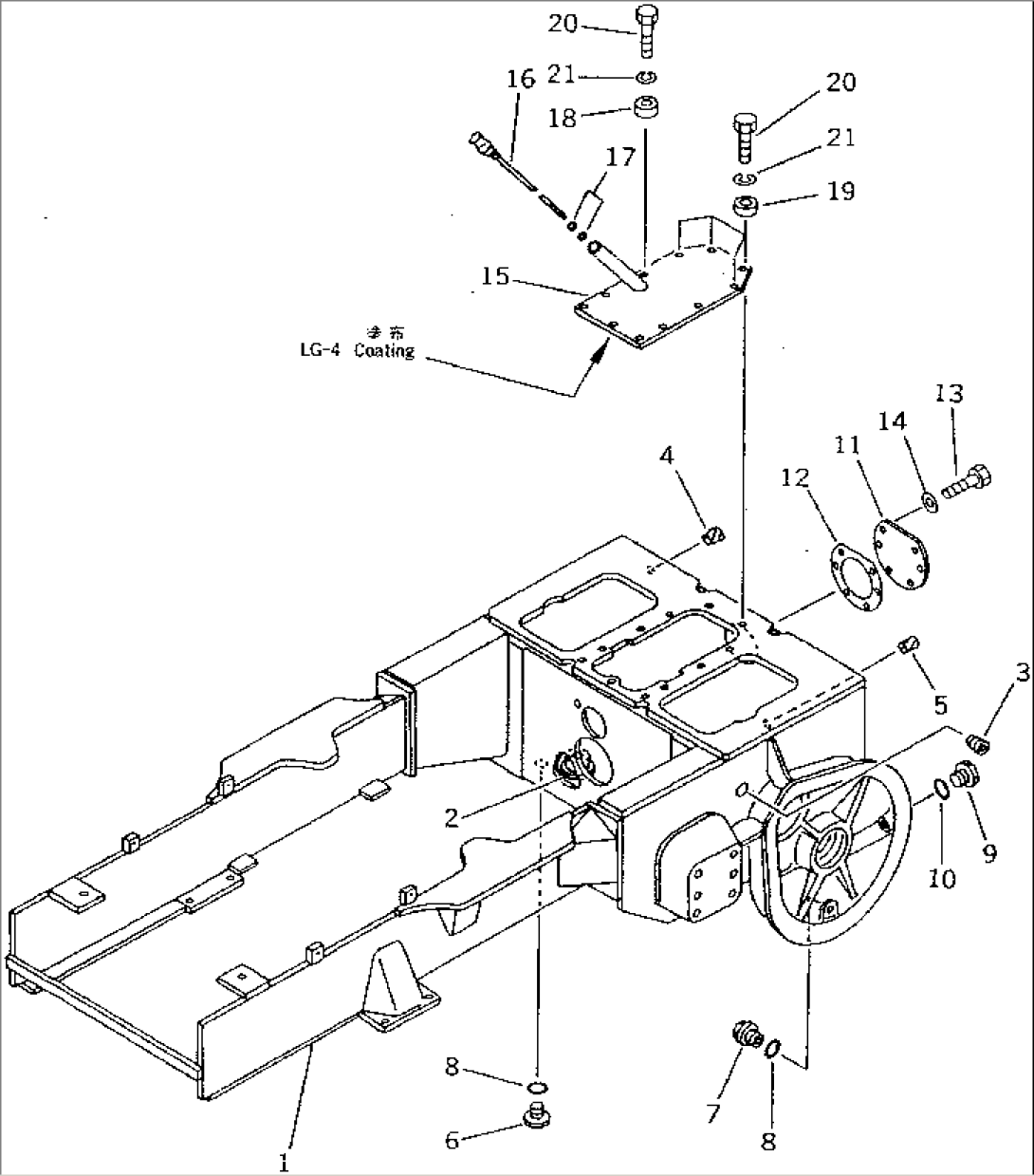 STEERING CASE AND MAIN FRAME