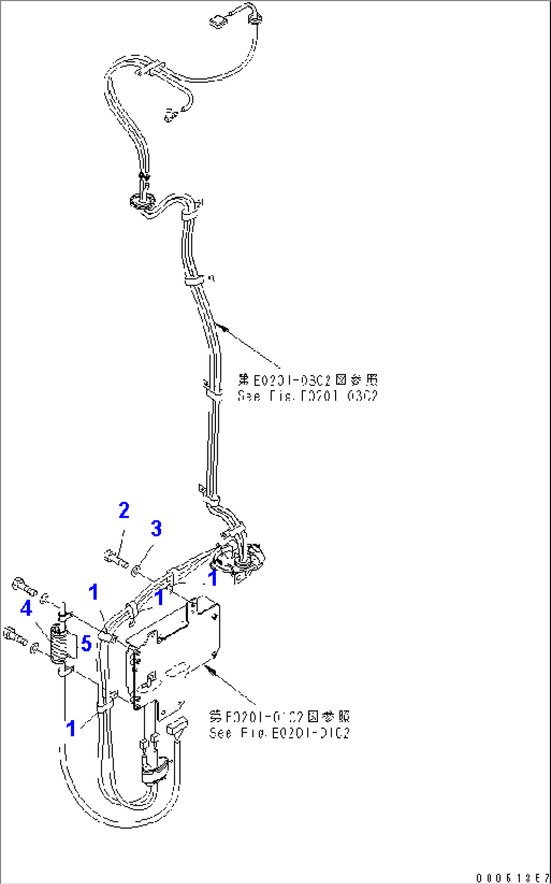 KOMTRAX WIRING (MOUNTING PARTS) (WITHOUT CAB)