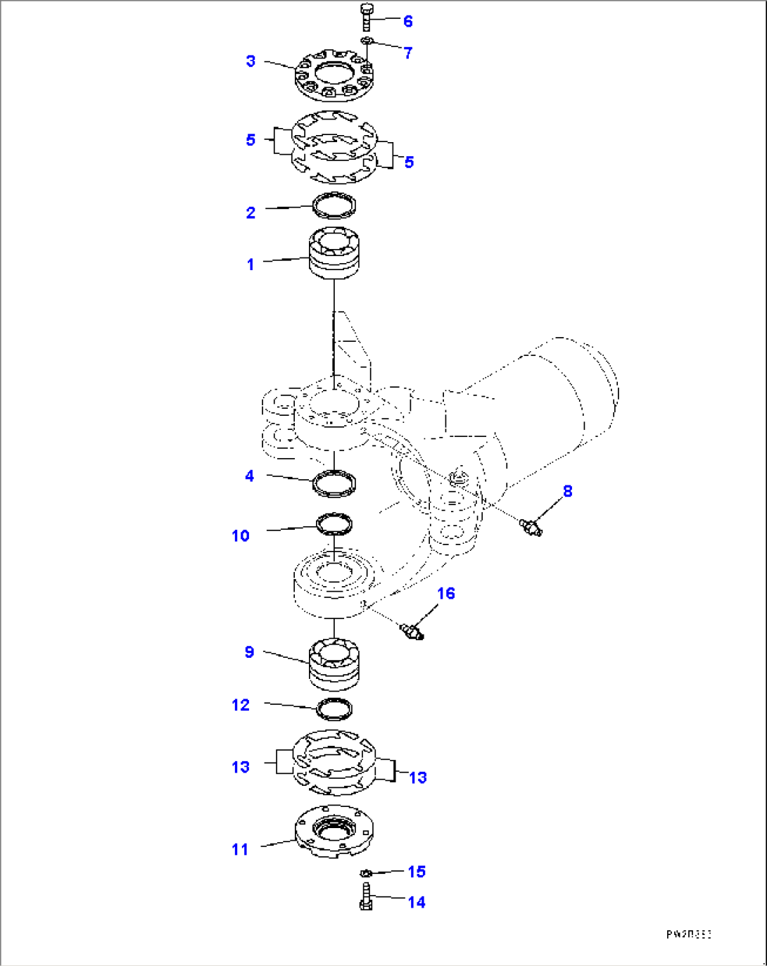 Hitch Frame, Front Connecting Parts (#2633-)