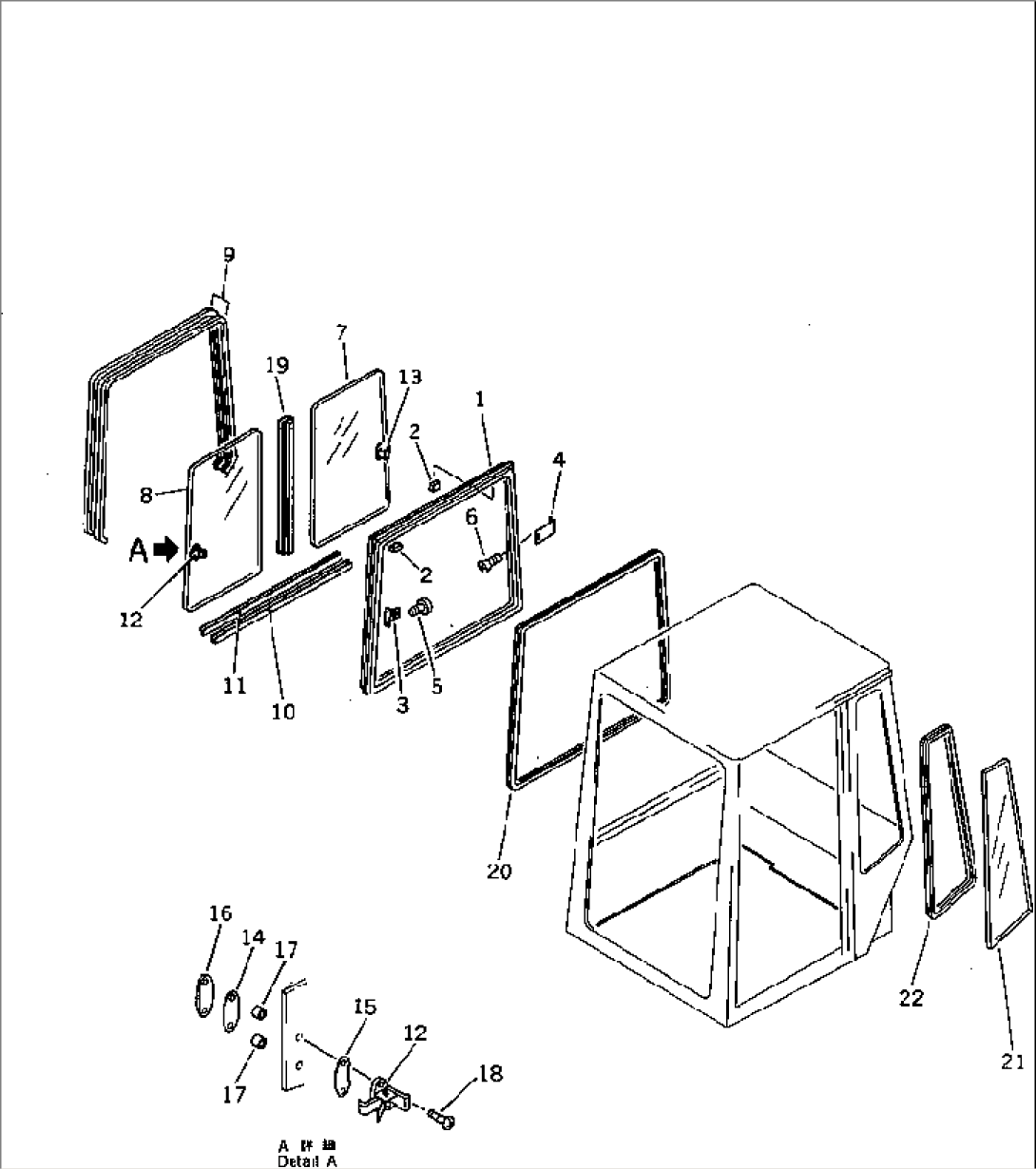ROPS CAB (3/4)