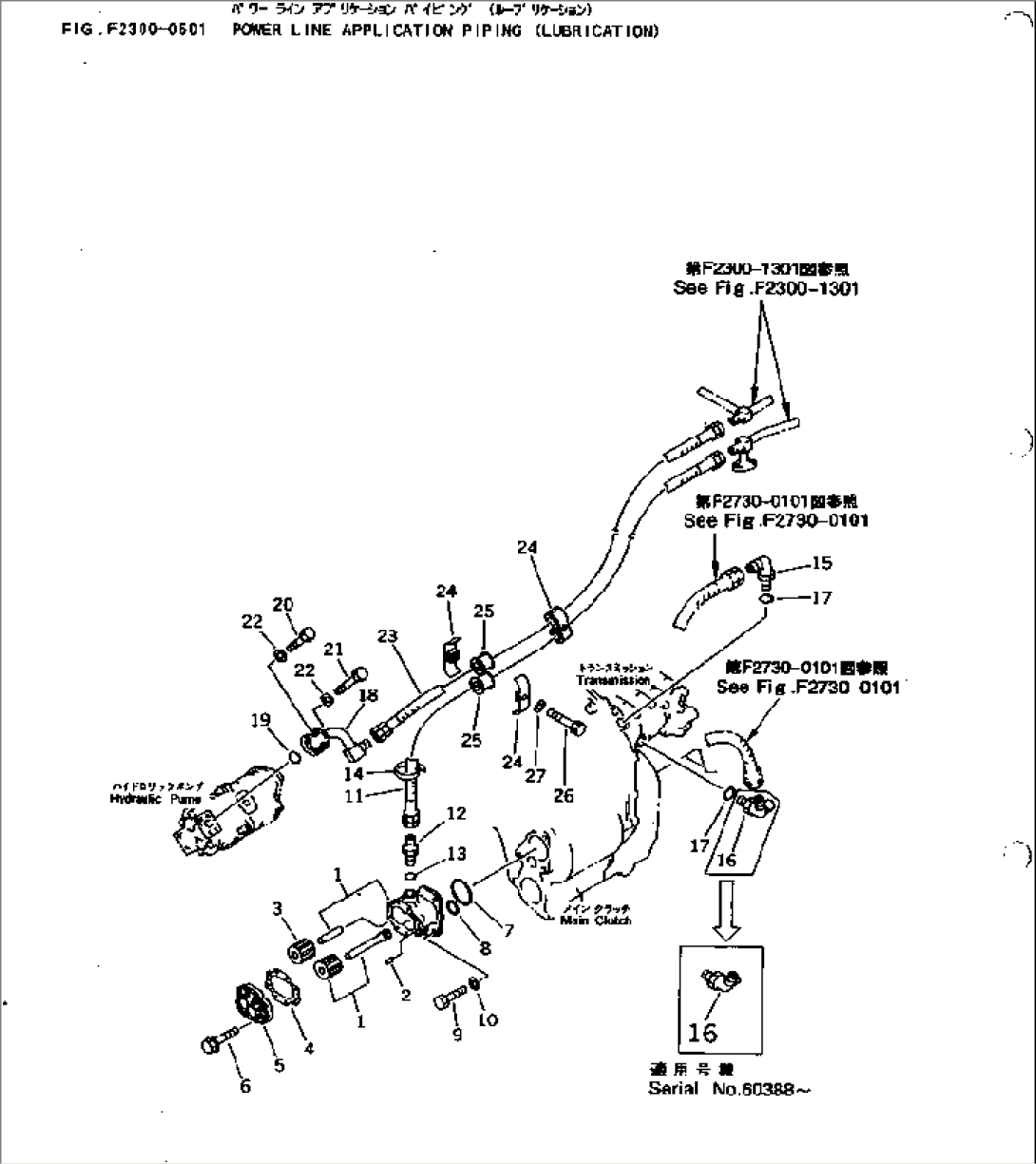 POWER LINE APPLICATION PIPING (LUBRICATION)