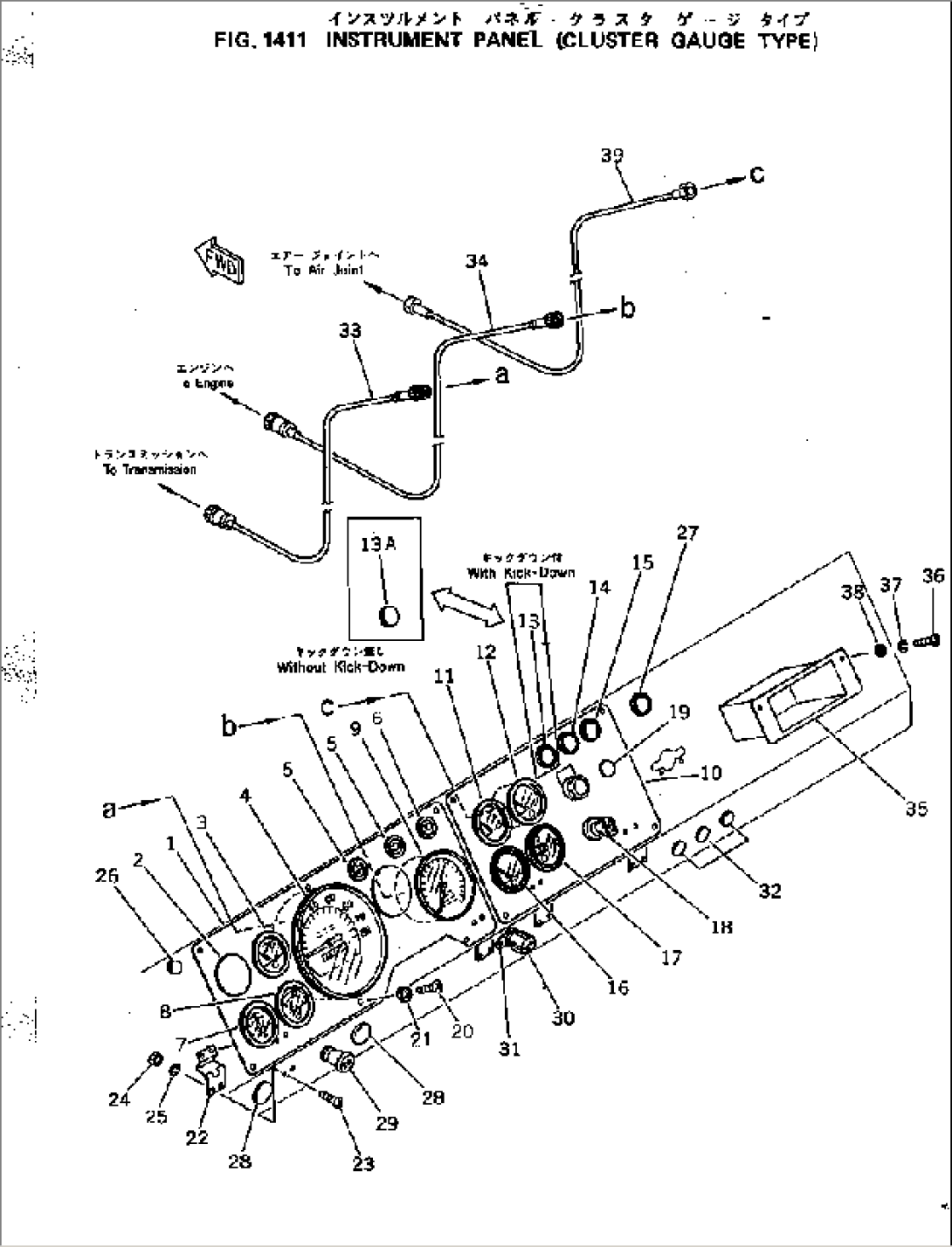 INSTRUMENT PANEL (CLUSTER GAUGE TYPE)
