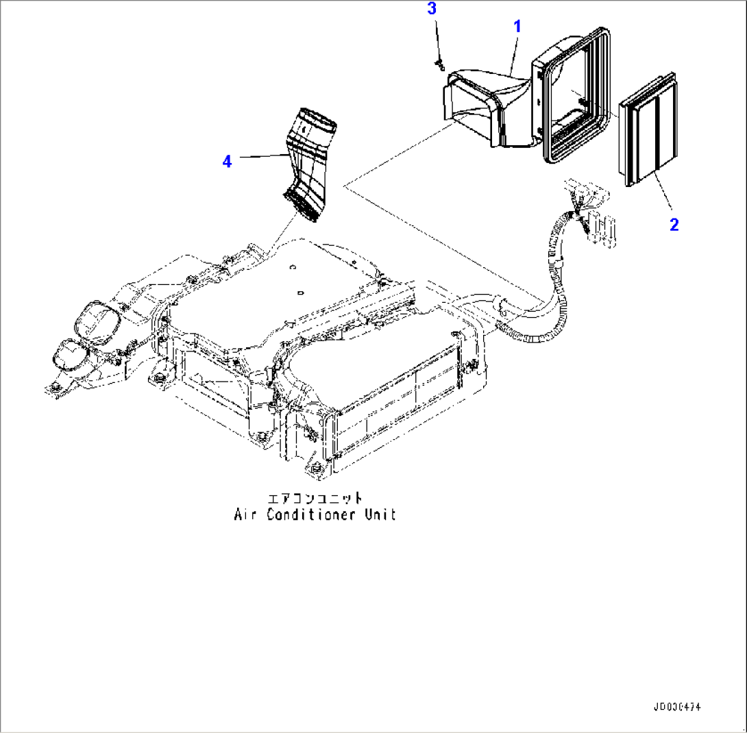Air Conditioner, Duct (#1001-)