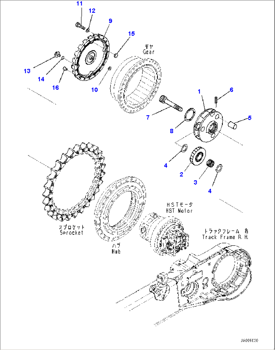 Final Drive, Carrier, R.H. (#30001-)