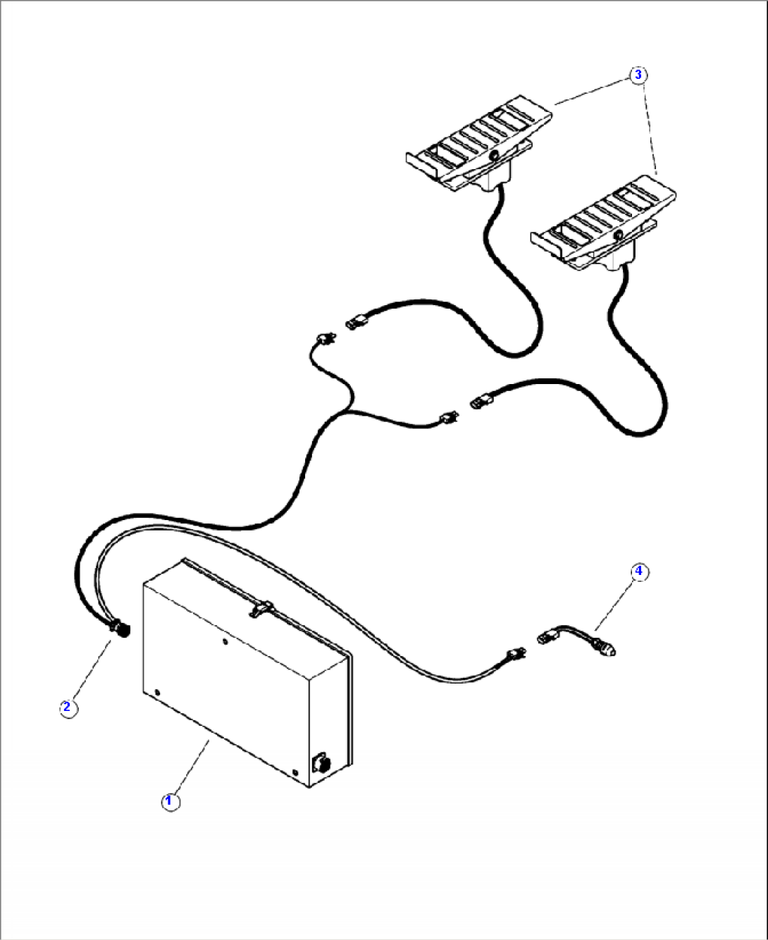 E2030-01A0 IQAN CONTROL BOX TO FOOT PEDALS