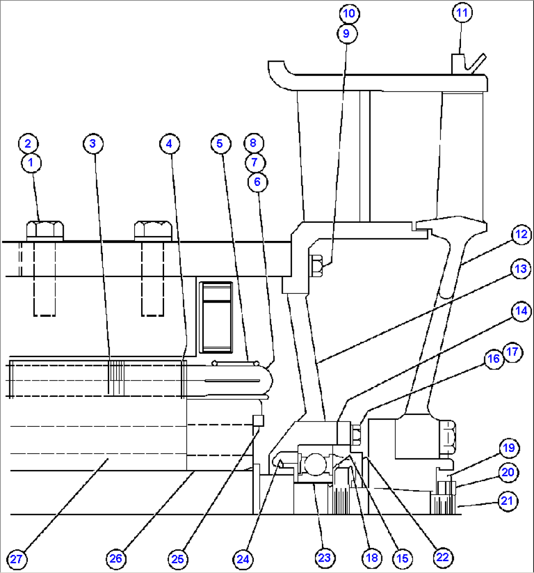 BLOWER MOTOR (NON-COMMUTATOR END) (GE0017)