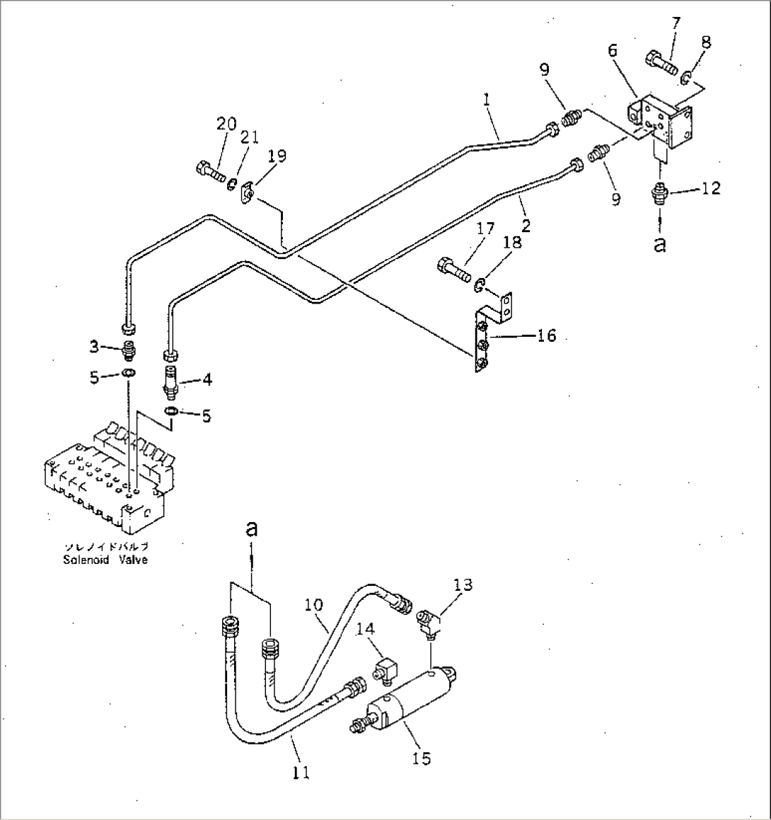 AIR PIPING (SOLENOID VALVE TO/FROM HIGH-LOW CYLINDER)