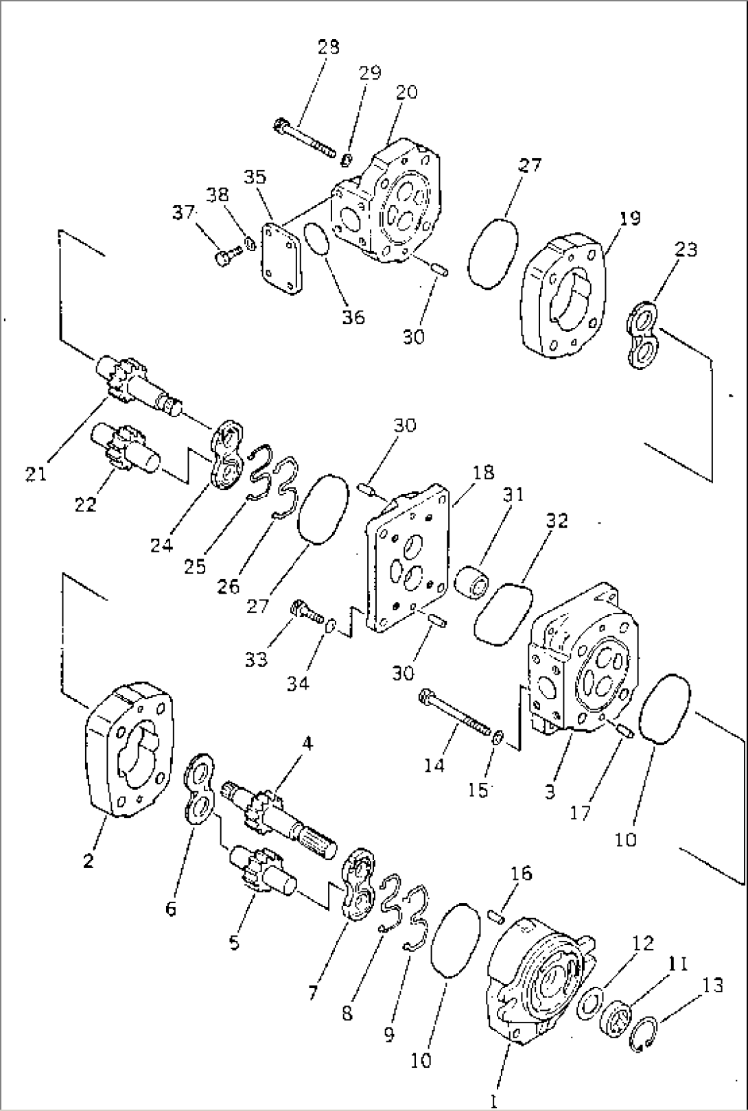 HYDRAULIC TANDEM PUMP(#50503-)