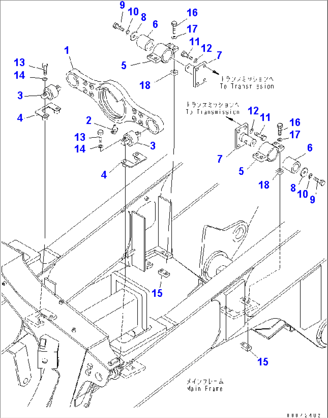 TRANSMISSION MOUNTING PART(#7001-)