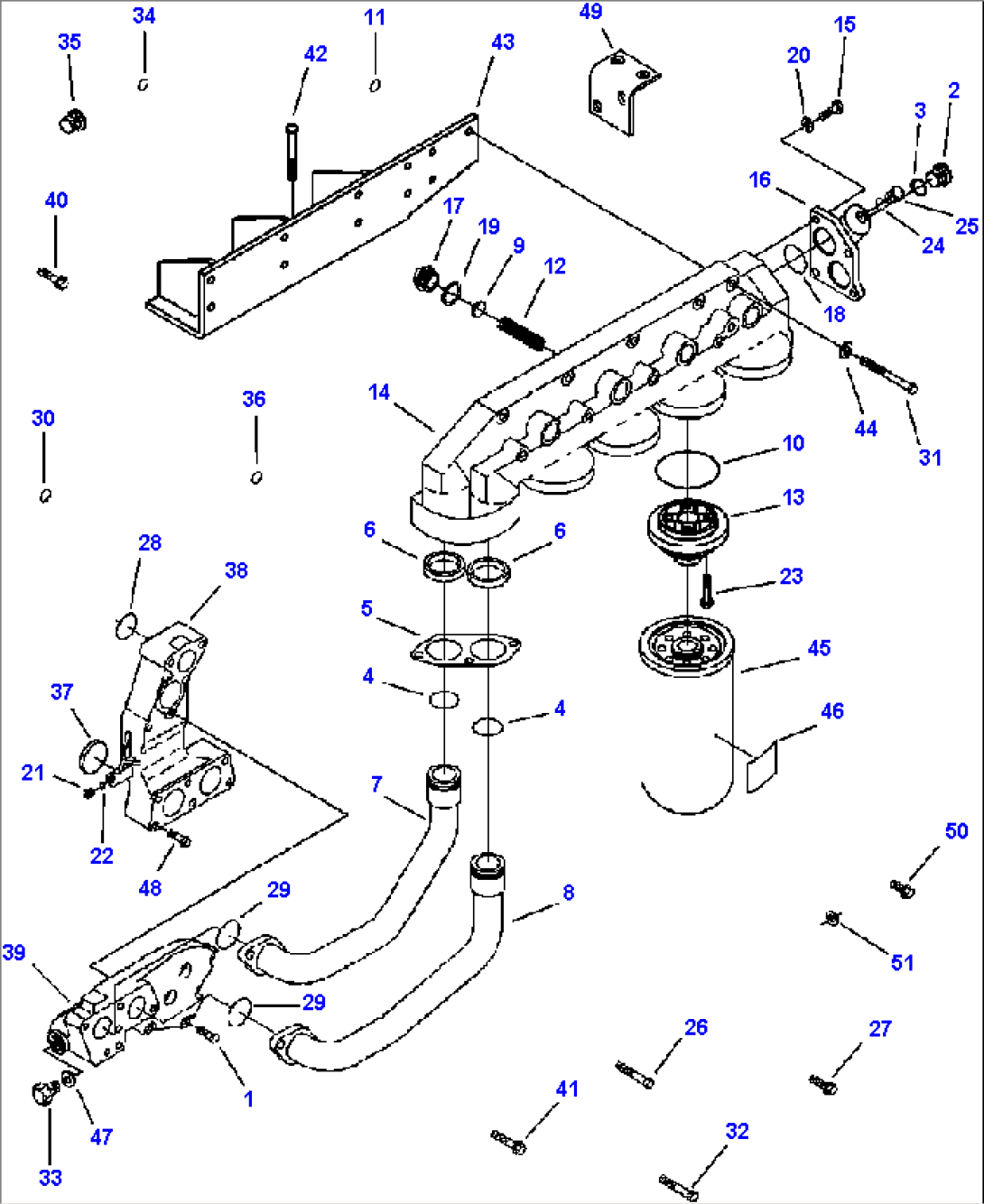 A3109-A9B0 LUBRICATING OIL FILTER CHASSIS SERIAL NUMBER A50019 AND UP