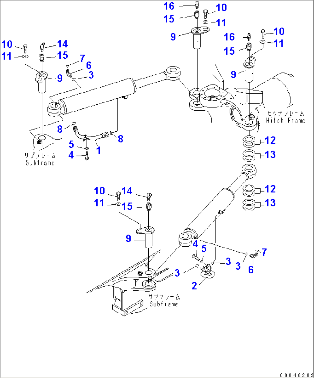 STEERING CYLINDER PIPING(#2001-)