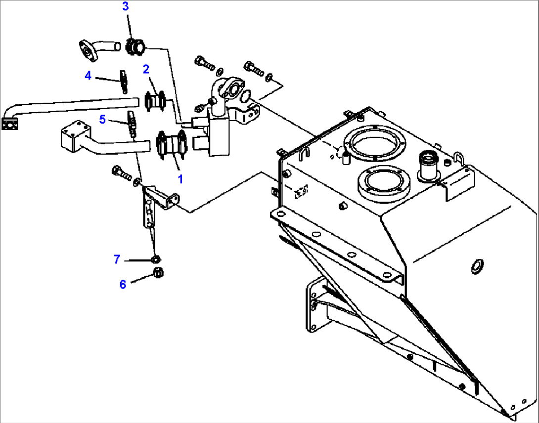 H0110-03A0 HYDRAULIC PIPING RETURN LINE
