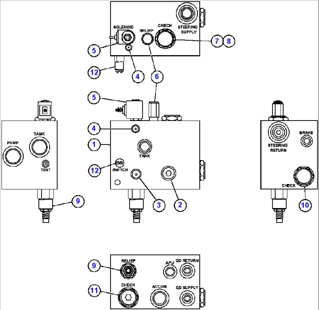BLEEDDOWN MANIFOLD VALVE ASSEMBLY (PC1842)
