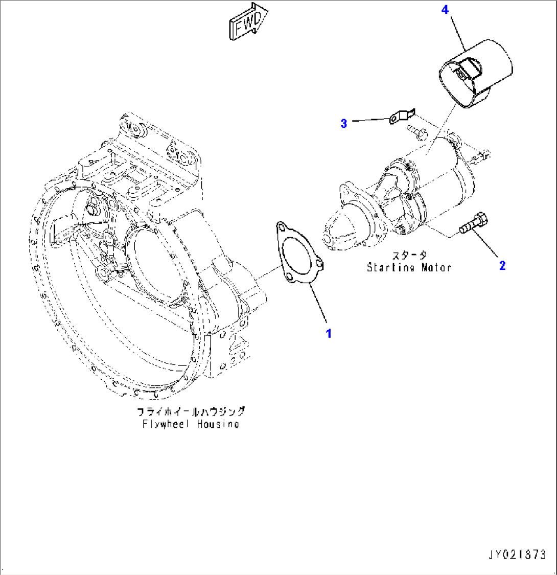 Starting Motor, Mounting (#535052-)