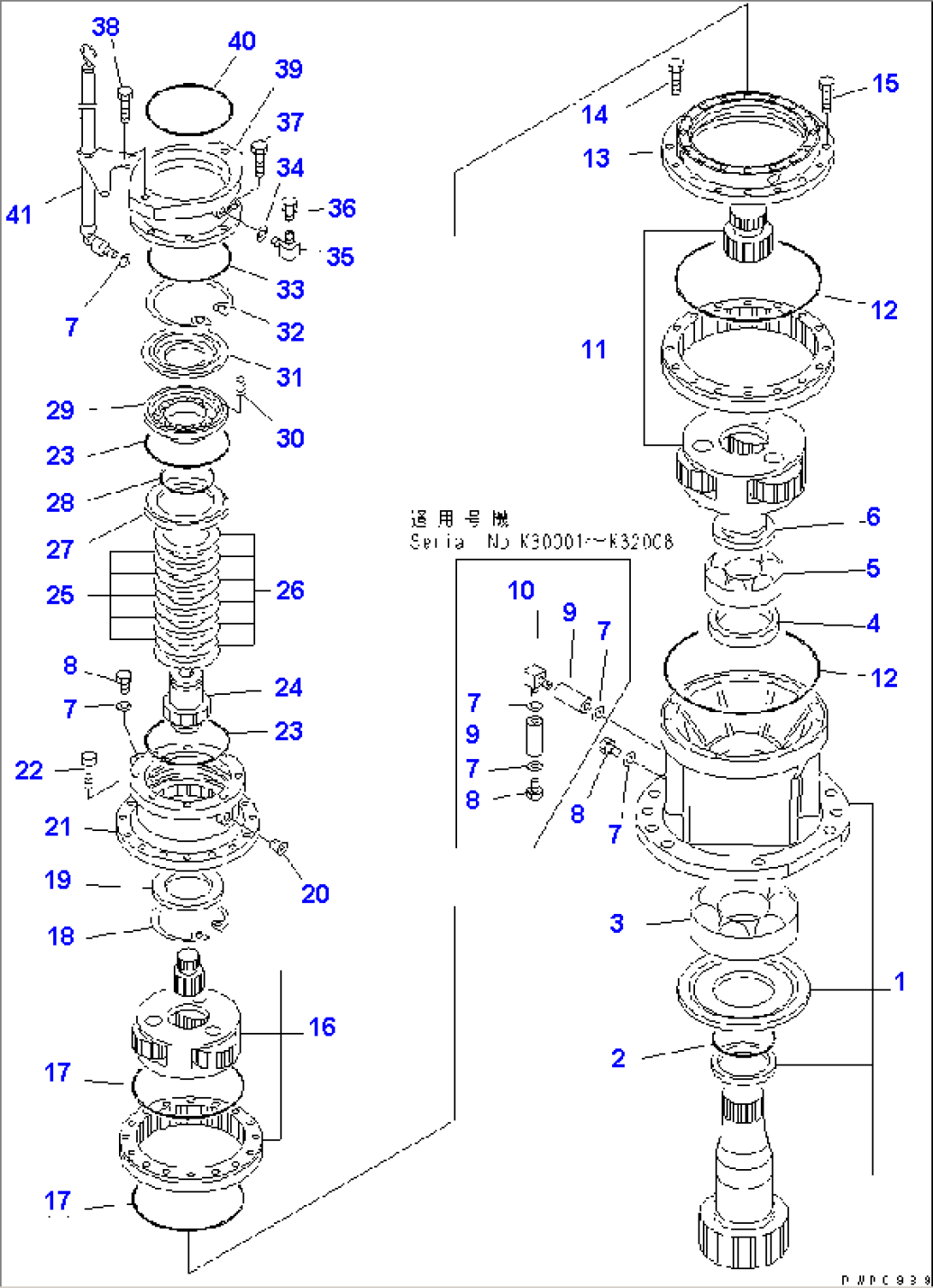 SWING MACHINERY (INNER PARTS)