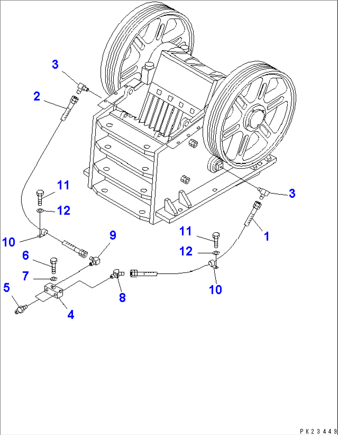 CRUSHER SYSTEM (3/3) (MOTOR PIPING)
