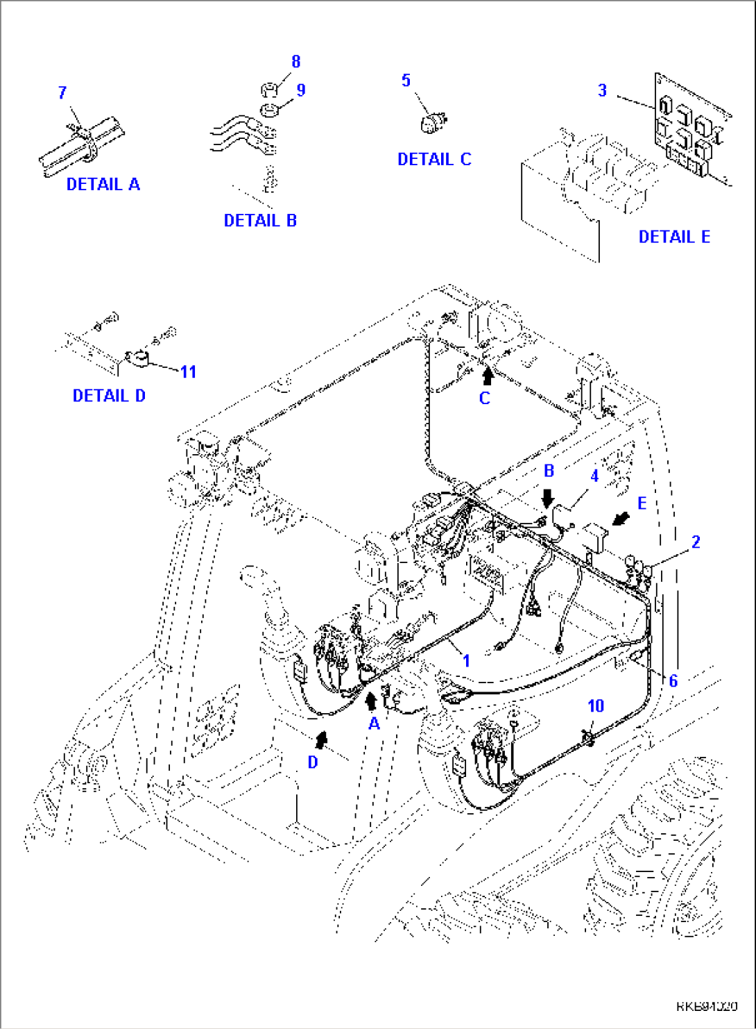 CAB, ELECTRICAL SYSTEM, WIRING HARNESS, WITH HIGH-FLOW OR ROAD HOMOLOGATION