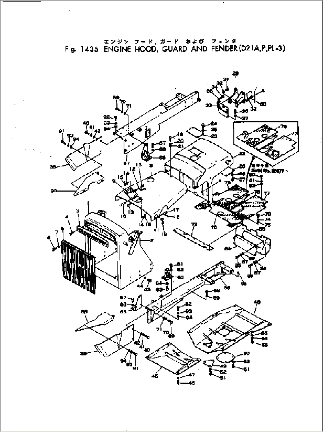 ENGINE HOOD¤ GUARD AND FENDER