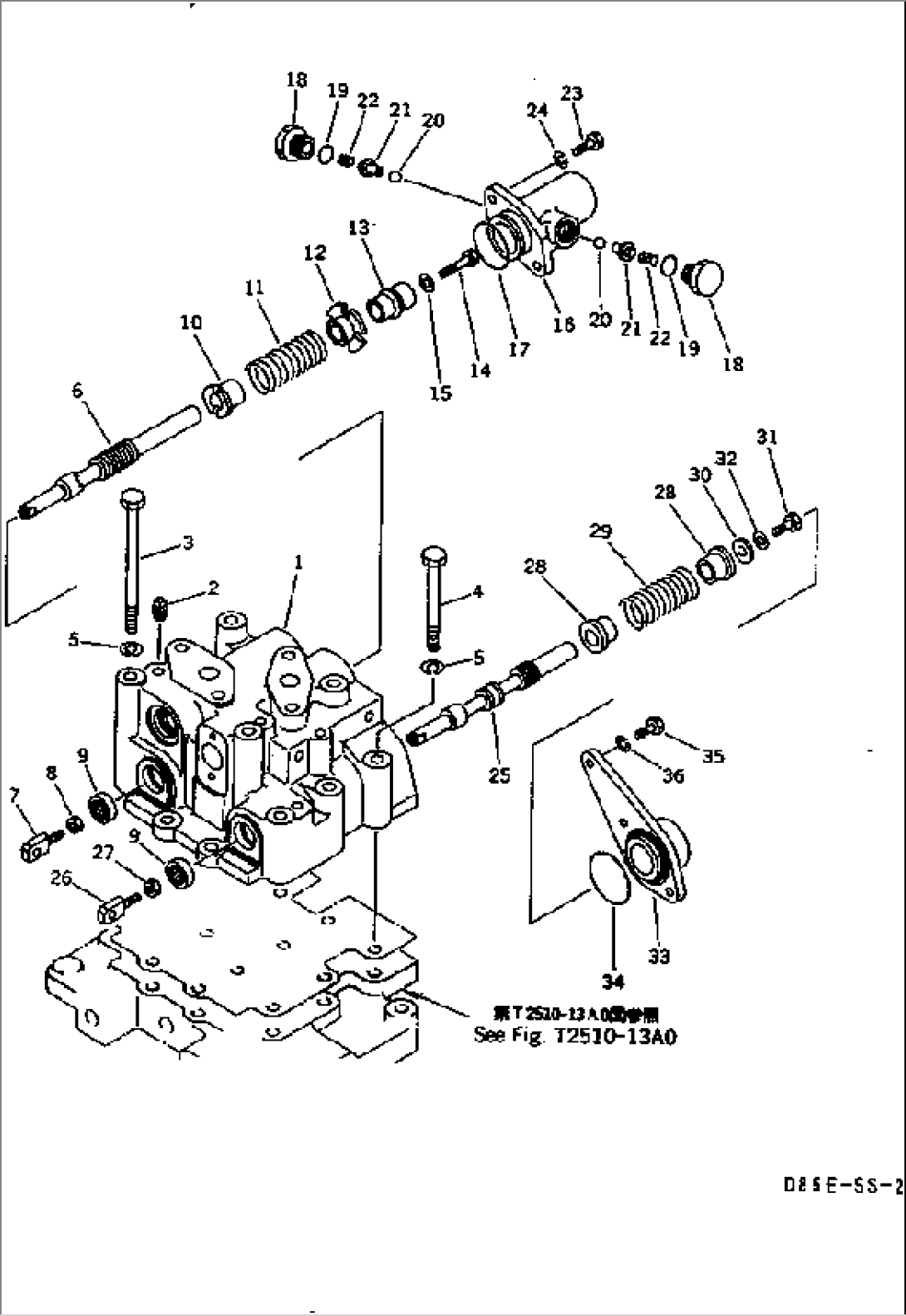 TOWING WINCH (VALVE¤ INCHING AND CLUTCH SPOOL)(#3001-)