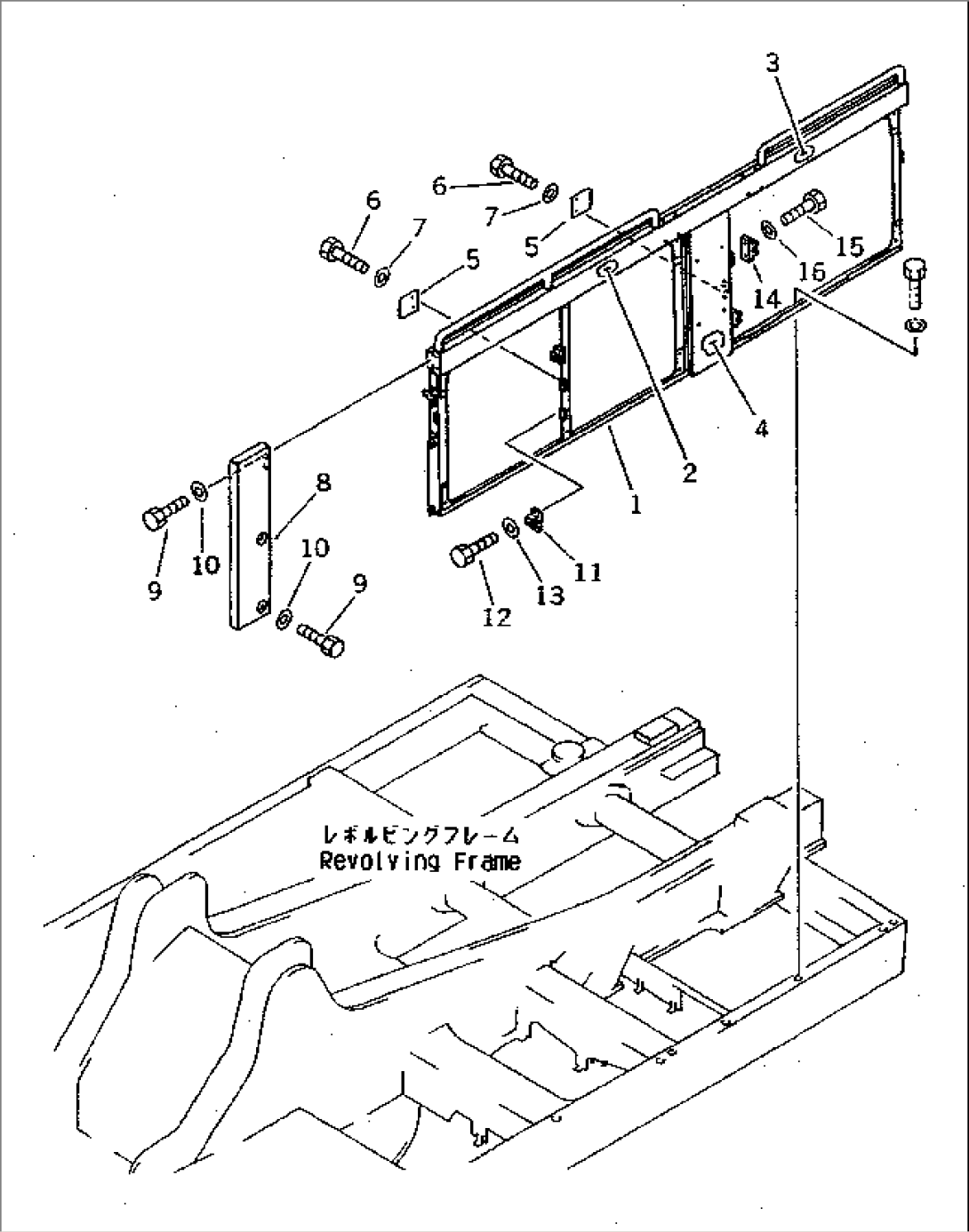 LEFT SIDE COVER (SIDE FRAME) (FOR COUNTER WEIGHT REMOVER)