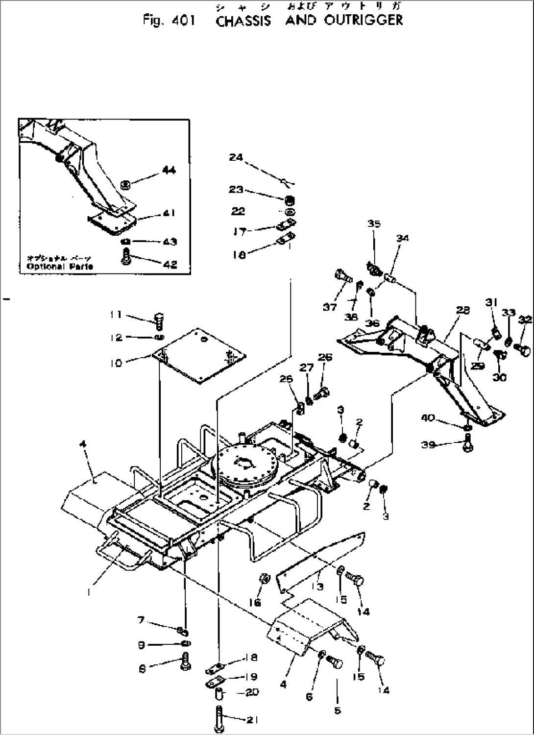 CHASSIS AND OUTRIGGER