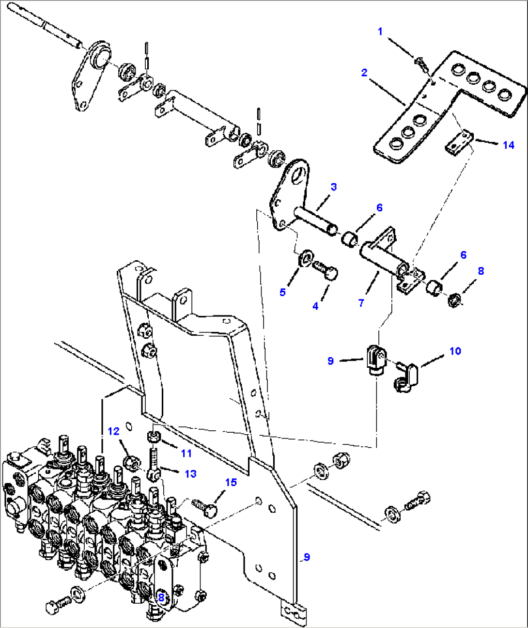 FIG. K4530-01A0 RIGHT BACKHOE CONTROL PEDAL - BACKHOE STYLE