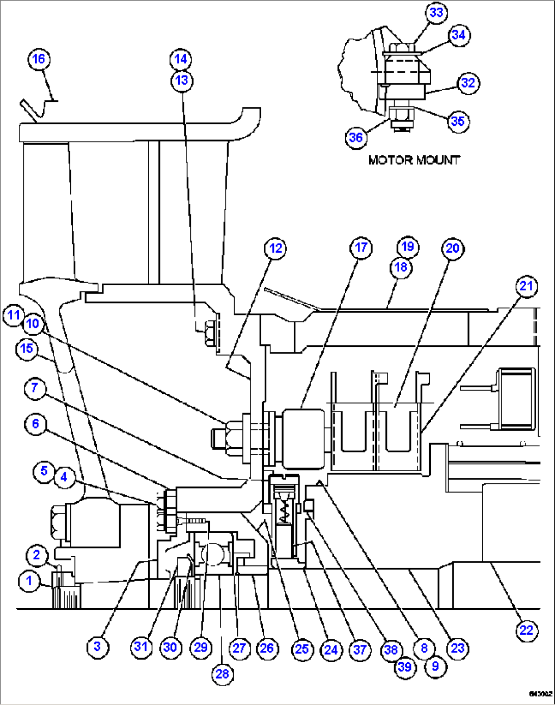 BLOWER MOTOR (COMMUTATOR END) XA4146
