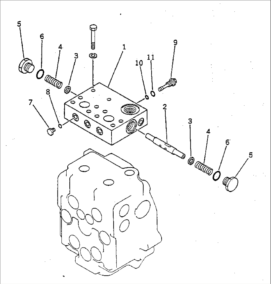 WINCH MOTOR (SHUTTLE VALVE) (3/3)