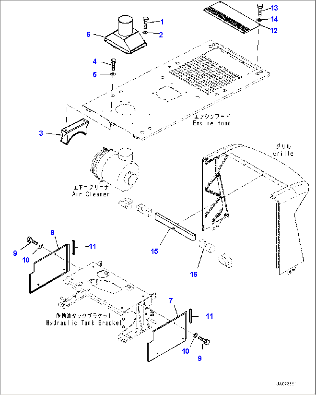 Hood, Air Cleaner Cover (#90216-)