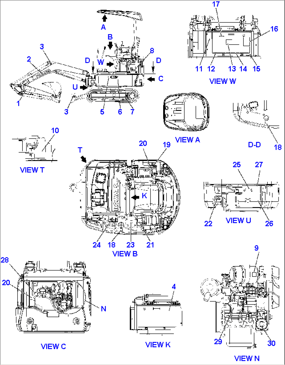 MARK PLATE (CANOPY) (1/2)