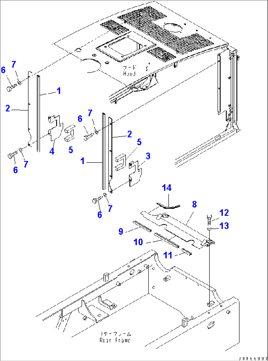 HOOD (BAFFLE PLATE)(#75001-)