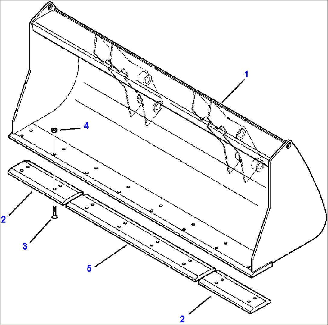 T1050-01A1 GENERAL PURPOSE BUCKET 1.15 CUBIC METER (1.5 CUBIC YARD)