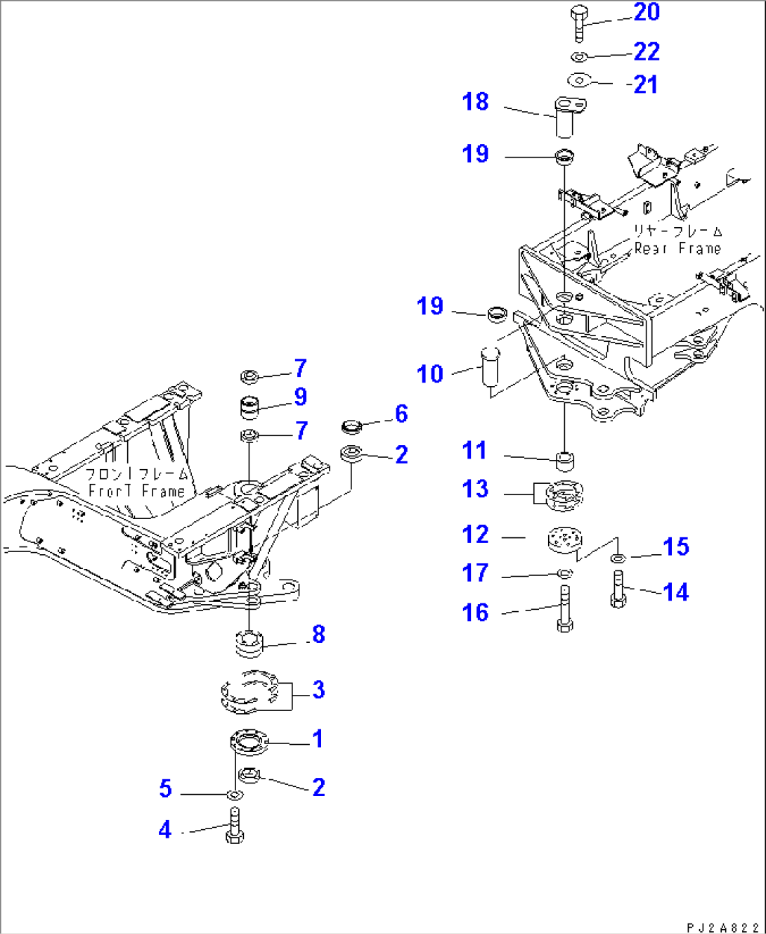 HINGE PIN (FOR FRONT AND REAR FRAME)