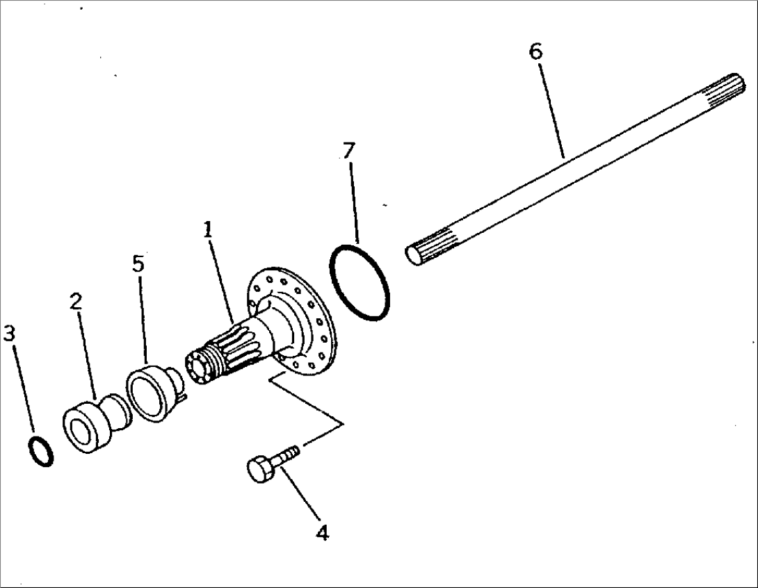 REAR AXLE (AXLE SHAFT)