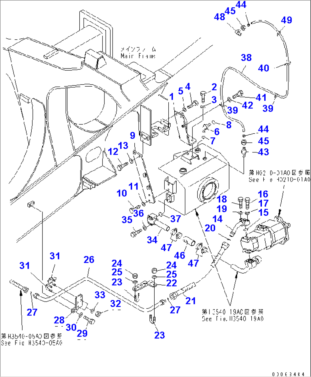 BRAKE PIPING (SUB TANK 2/2) (WITH ASR)(#3001-)