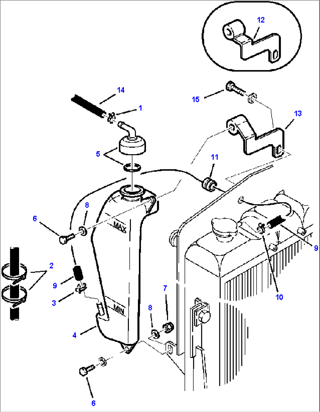 FIG. C1220-01A0 RADIATOR EXPANSION TANK